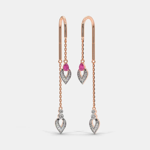 The Affluer Sui Dhaga Earrings - Aggarwal jewels