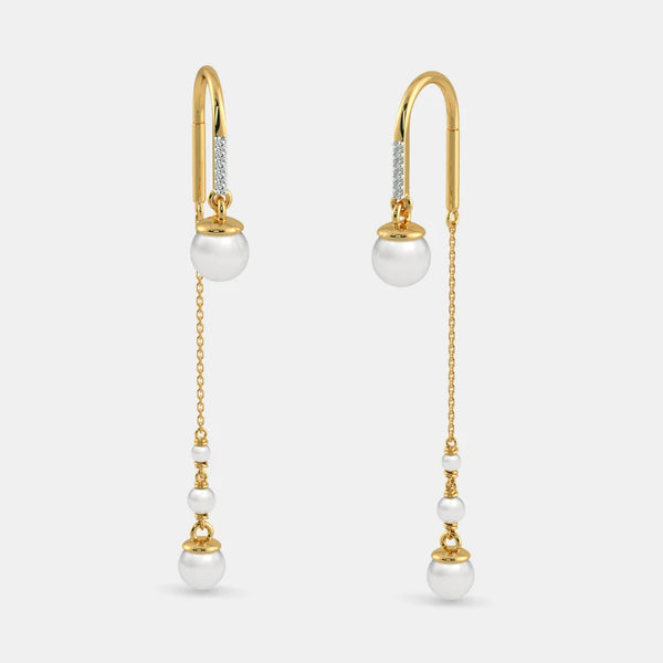 The Sheer Arc Sui Dhaga Earrings - Aggarwal jewels