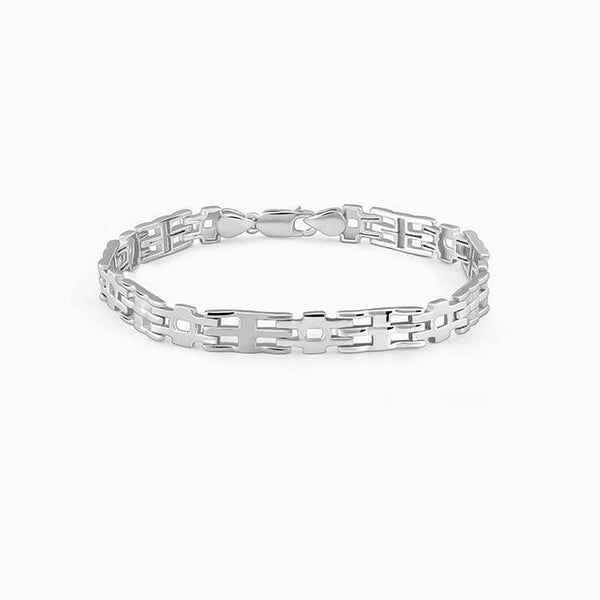 Silver Kingpin Bracelet For Him - Aggarwal jewels