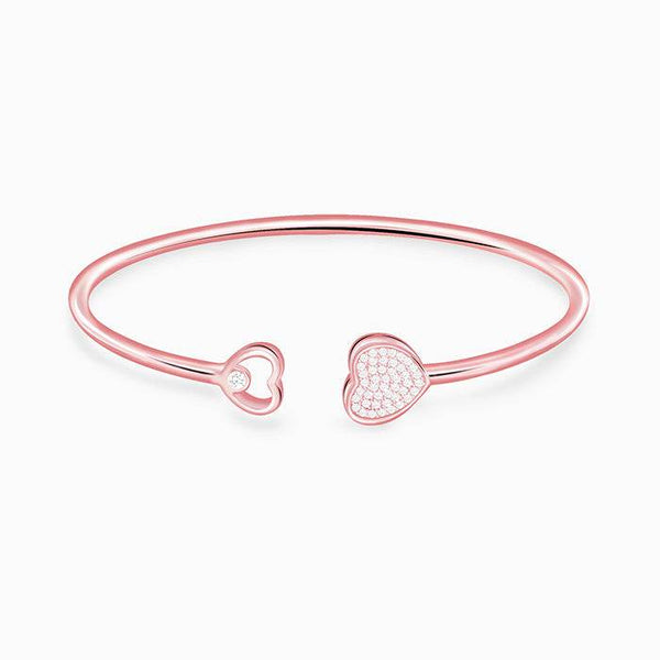 Rose Gold Dual Heart Bracelet - Aggarwal jewels