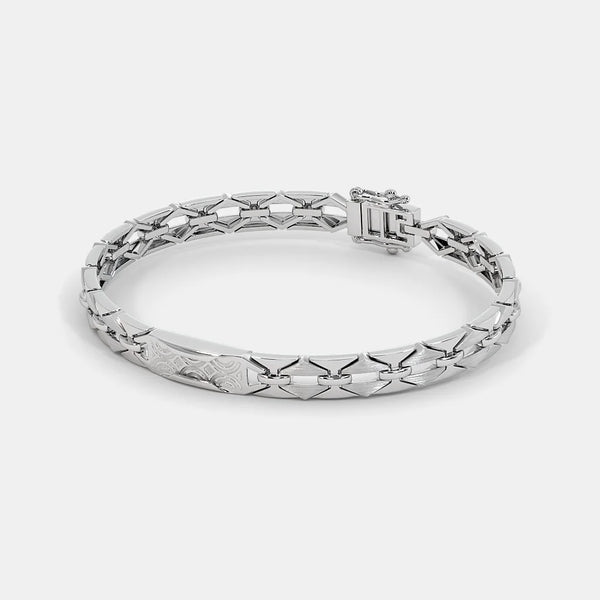The Orilla Platinum Mens Bracelet