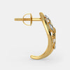 The Wisdom Leaves J Hoop Earrings - Aggarwal jewels