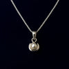 Classic Silver Chain with Pearl Moon Pendant - Aggarwal jewels