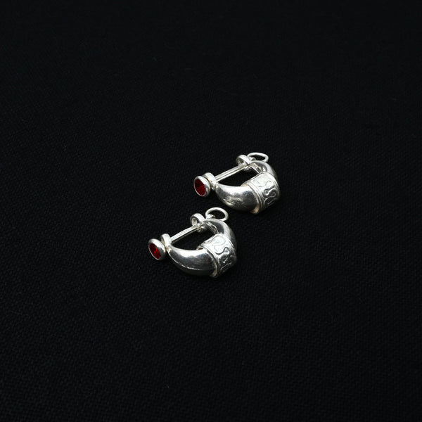 Rajasthani Silver Bali for Men Traditional and Stylish Hoop - Aggarwal jewels