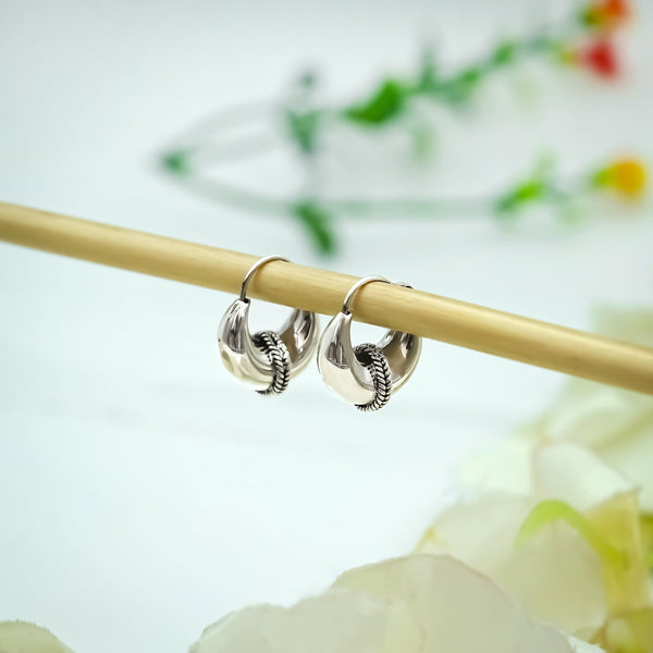 Men's Silver Bali with Authentic Desi Look - Aggarwal jewels