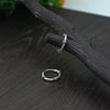 Trendy Unisex Silver Bali Earrings with Sleek Design - Aggarwal jewels