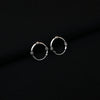 Trendy Unisex Silver Bali Earrings with Sleek Design - Aggarwal jewels