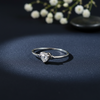 Silver Heart Solitaire Ring for Women - Aggarwal jewels