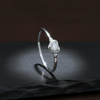 Silver Heart Solitaire Ring for Women - Aggarwal jewels