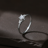 Minimal Diamond-Look Silver Ring - Aggarwal jewels
