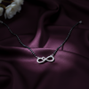 Infinite Heart Silver Mangalsutra - Aggarwal jewels