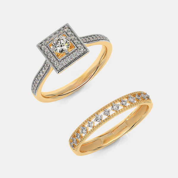 The Nomi Bridal Ring Set - Aggarwal jewels