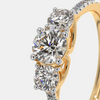 The Joel Three Stone Solitaire Ring - Aggarwal jewels