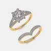 The Bonita Bridal Ring Set - Aggarwal jewels