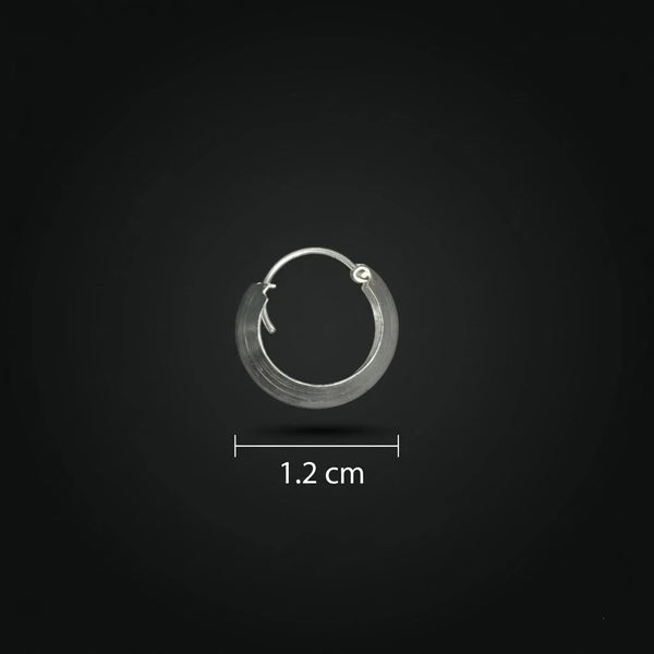 Classic Men’s Silver Bali Minimal Hoop Earring for Boys - Aggarwal jewels