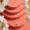 Silver Pearl Stud Earrings with Matching Pearl Pendant Necklace - Aggarwal jewels