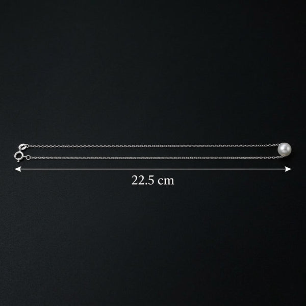 Silver Pearl Stud Earrings with Matching Pearl Pendant Necklace - Aggarwal jewels
