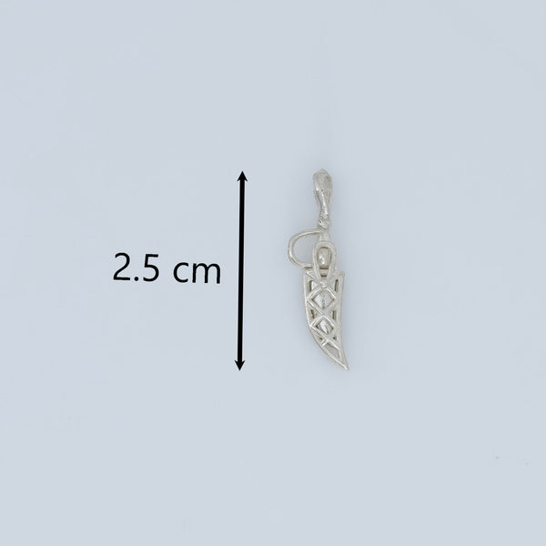 Silver Sword( talwar, chaku ) With Sheath Pendant - Aggarwal jewels