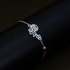 Shiv & Om Couple Silver Bracelets Adjustable Spiritual Band Set - Aggarwal jewels