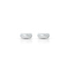 Silver Curved Line Design Earrings for Girls - Aggarwal jewels