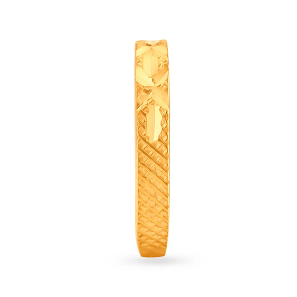 Brilliant Lattice 22 Karat Gold Ring - Aggarwal jewels