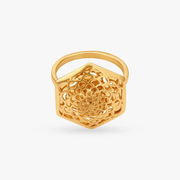 Graceful Charm Floral Ring - Aggarwal jewels