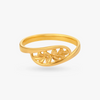 Petal Whisper Gold Ring - Aggarwal jewels