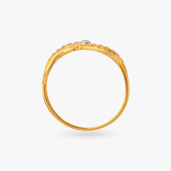 Petal Whisper Gold Ring - Aggarwal jewels