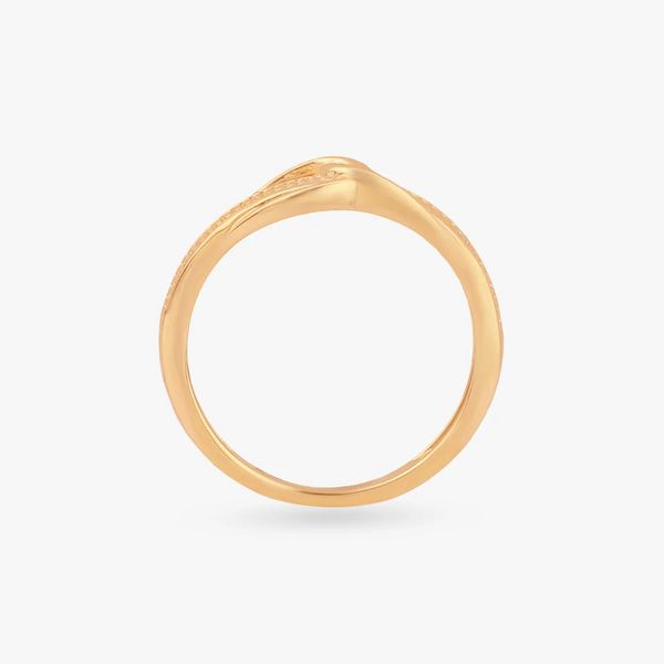 Knot Flow Gold Ring Gold Ring - Aggarwal jewels