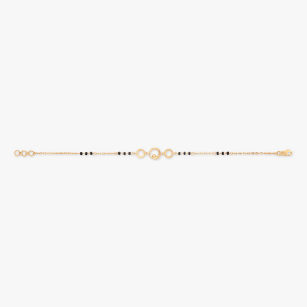 Circle Link Gold Bracelet - Aggarwal jewels