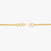 Gold bracelet clasp and vine charm links with small round hoop accents
