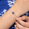 Silver Evil Eye Bracelet Stylish Protection Charm for Everyday Wear - Aggarwal jewels