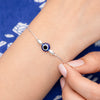 Evil Eye Silver Wrist Charm - Aggarwal jewels