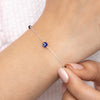 Silver Blue Evil Eye Protection Adjustable Bracelet - Aggarwal jewels