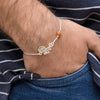 Silver ‘Shiv’ Bracelet with Rudraksha Bead - Aggarwal jewels