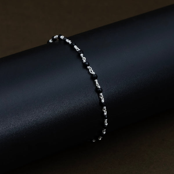 Minimalist Black Bead Bracelet - Aggarwal jewels