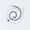 Couple Evil Eye Bracelets Silver Chain & Black Beads - Aggarwal jewels