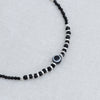 Elegant Evil Eye Silver Anklet with Black Beads - Aggarwal jewels
