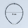Elegant Evil Eye Silver Anklet with Black Beads - Aggarwal jewels