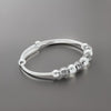 925 Silver Premium Spiral Beaded Silver Hand Kada for Baby Boy - Aggarwal jewels