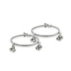 Silver Fine Art Hanging Beads Girls Kada - Aggarwal jewels