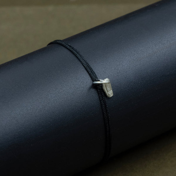 His & Hers Black Thread Premium Silver Knife(chaku) Charm Perfect Boy and Girl Combo - Aggarwal jewels