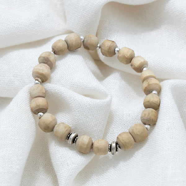 Tulsi Spiritual Aura Silver Bracelet - Aggarwal jewels