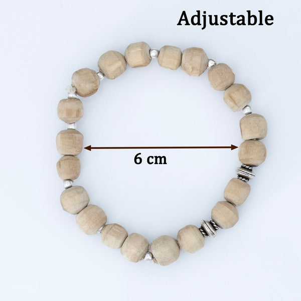 Tulsi Spiritual Aura Silver Bracelet - Aggarwal jewels
