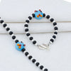 Blue Playful Silver & Black Beaded baby Bracelet - Aggarwal jewels