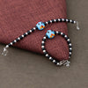 Blue Playful Silver & Black Beaded baby Bracelet - Aggarwal jewels
