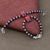 Red Playful Silver & Black Beaded baby Bracelet - Aggarwal jewels