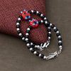 Red Playful Silver & Black Beaded baby Bracelet - Aggarwal jewels