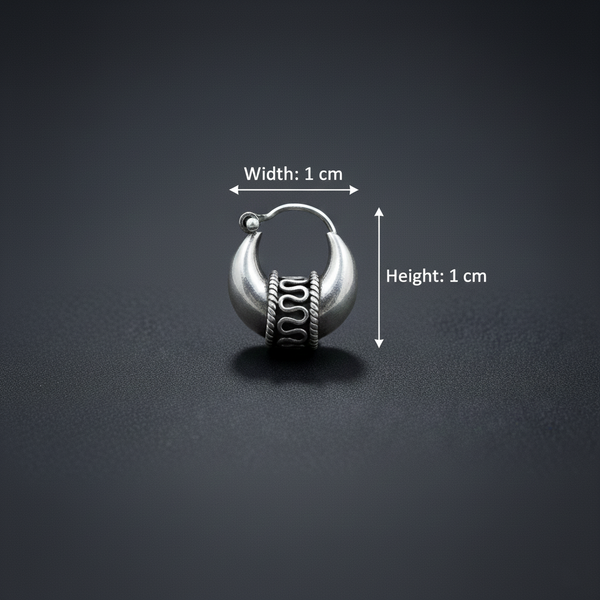 Royal Oxidized Silver Boy's Bali - Aggarwal jewels