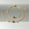 Lotus Anklet Gold Polish Silver - Aggarwal jewels
